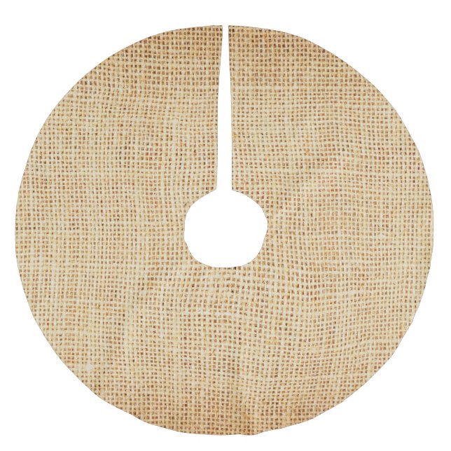 Jupon De Sapin En Polyester Brossé Tissu naturel, arrière - plan texturé. (Devant)
