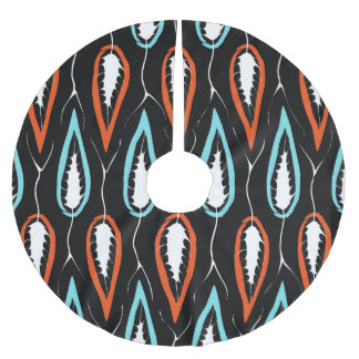 Jupon De Sapin En Polyester Brossé Tissu rétro : texture florale transparente