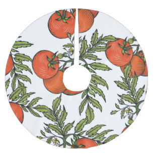 Jupon De Sapin En Polyester Brossé Tomate Vintage : Illustration du marché agricole.