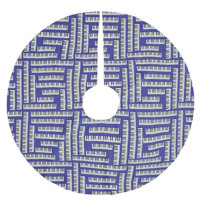 Jupon De Sapin En Polyester Brossé Touches de piano (Devant)