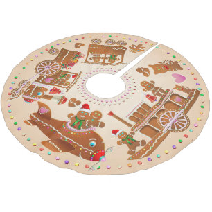 Jupon De Sapin En Polyester Brossé Train, bateau à  vapeur, et avion de vapeur de