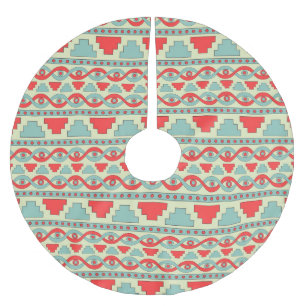 Jupon De Sapin En Polyester Brossé Tribal Mésopotamien : Conception Ethnique Sans Cou