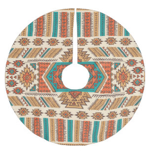 Jupon De Sapin En Polyester Brossé Tribal Vintage : Ethnic Seamless Motif