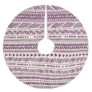 Jupon De Sapin En Polyester Brossé Tribale ethnique : motif géométrique transparent.