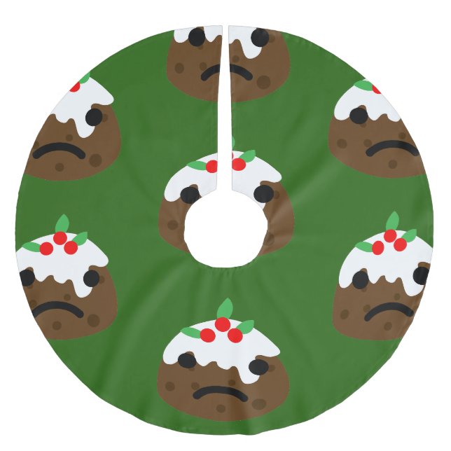 Jupon De Sapin En Polyester Brossé triste pub de noël (Devant)