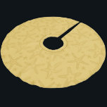 Jupon De Sapin En Polyester Brossé Tropical Beach Starfish Sand Colored Seashell<br><div class="desc">Unique tropical Christmas tree skirt patterned with various starfish illustrations,  in warm beach sand colours</div>