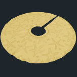 Jupon De Sapin En Polyester Brossé Tropical Beach Starfish Sand Colored Seashell<br><div class="desc">Unique tropical Christmas tree skirt patterned with various starfish illustrations,  in warm beach sand colours</div>