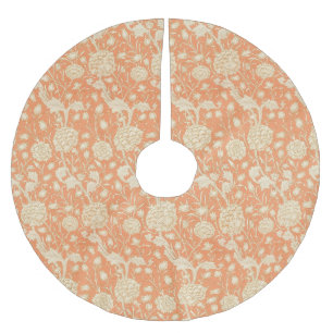 Jupon De Sapin En Polyester Brossé Tulipe sauvage de William Morris, motif floral vin