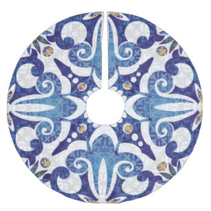 Jupon De Sapin En Polyester Brossé Turc coloré : Motif Vintage de l'Est