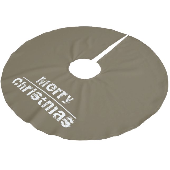 Jupon De Sapin En Polyester Brossé Vacances de Noël modernes (Angle)