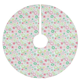 Jupon De Sapin En Polyester Brossé Vacances de Noël spirales vintages