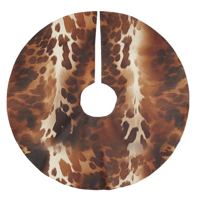 Jupon De Sapin En Polyester Brossé Vache blanche Brown (Devant)