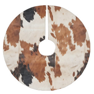 Jupon De Sapin En Polyester Brossé Vache blanche noire Brown occidentale