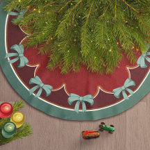 Vaches vertes de Noël traditionnelles Cercles roug