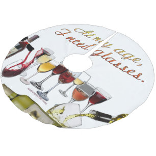 Jupon De Sapin En Polyester Brossé Verres à vin SlipperyJoe's jeu de mots coquin roug