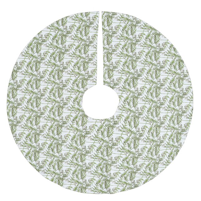 Jupon De Sapin En Polyester Brossé vert de printemps  (Devant)