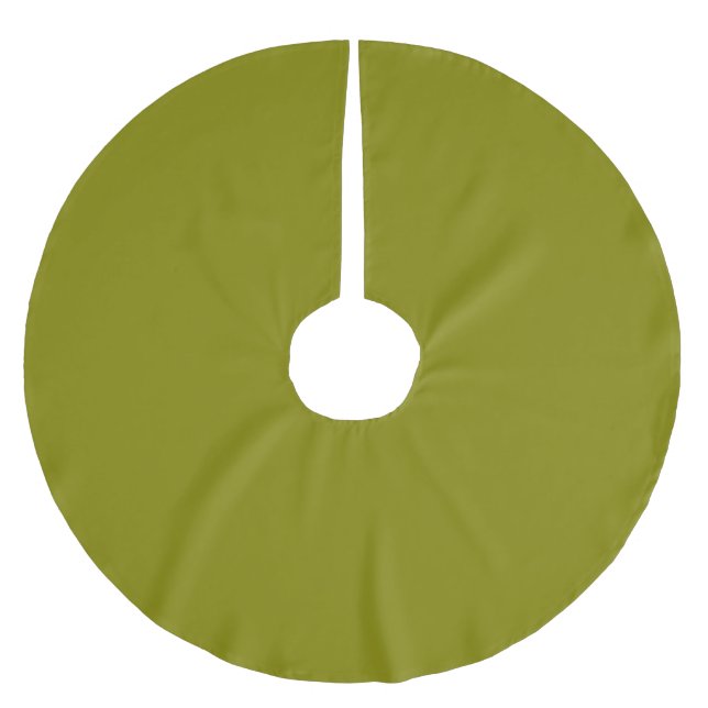 Jupon De Sapin En Polyester Brossé Vert olive (Devant)