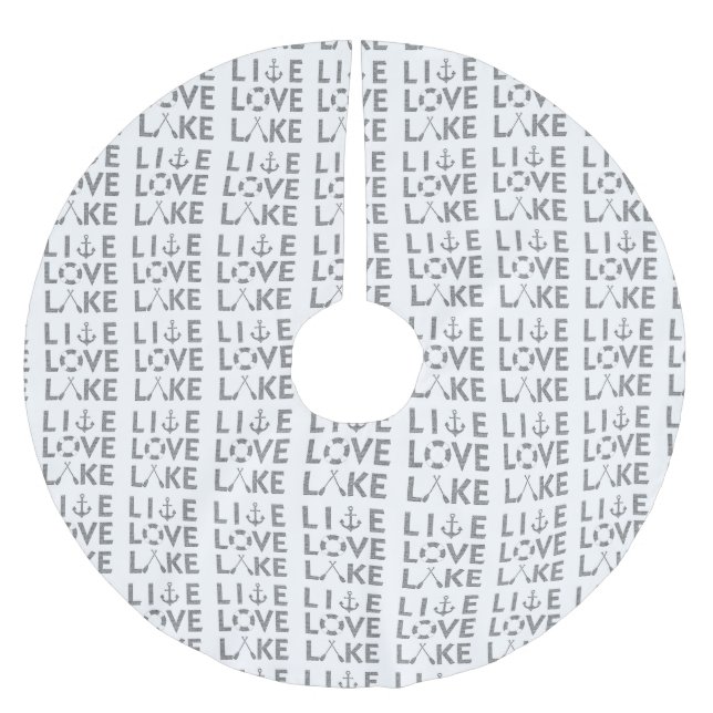 JUPON DE SAPIN EN POLYESTER BROSSÉ **VIE AU LAC** (Devant)