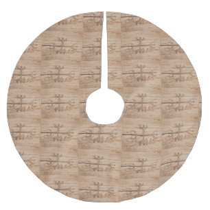 Jupon De Sapin En Polyester Brossé Viking rune on cracked wood