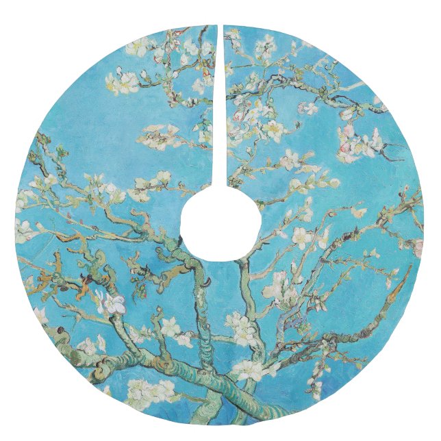 Jupon De Sapin En Polyester Brossé Vincent van Gogh - Floraison des amandiers (Devant)