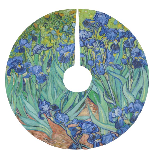 Jupon De Sapin En Polyester Brossé Vincent Van Gogh - Iris (Devant)