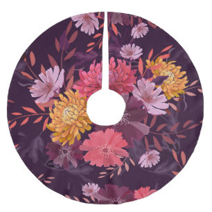 Jupon De Sapin En Polyester Brossé Vintage floral : Splendor jardin d'automne