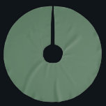 Jupon De Sapin En Polyester Brossé Vintage foncé saturé vert rétro<br><div class="desc">Vintage vert foncé saturé foncé. Parfait vert pour les vacances.</div>