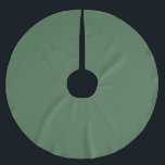 Jupon De Sapin En Polyester Brossé Vintage foncé saturé vert rétro<br><div class="desc">Vintage vert foncé saturé foncé. Parfait vert pour les vacances.</div>