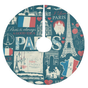 Jupon De Sapin En Polyester Brossé Vintage parisien : France Élégance