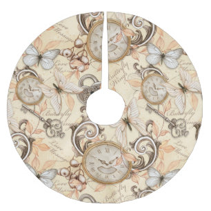 Jupon De Sapin En Polyester Brossé Vintage Victorian Shabby Chic Country Motif