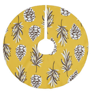 Jupon De Sapin En Polyester Brossé Vintages éléments de la nature d'automne