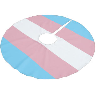 Jupon De Sapin En Polyester Brossé Visibilité du drapeau de fierté transgenre de Slip