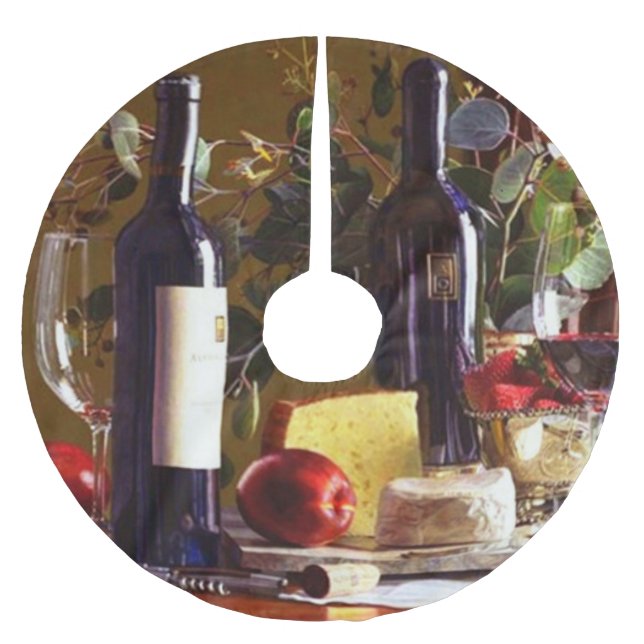 Jupon De Sapin En Polyester Brossé Vivez les heures de cette fête ! (Devant)