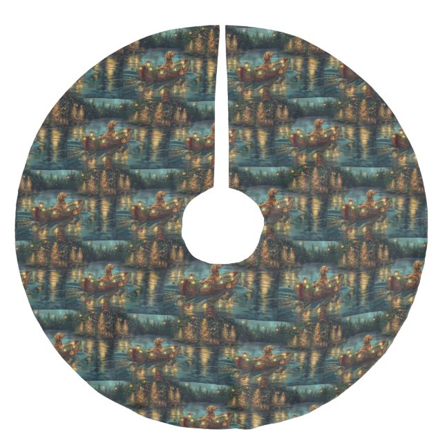 Jupon De Sapin En Polyester Brossé Voyage festif de Noël de la livre afghane (Devant)