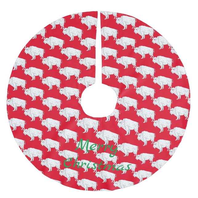 Jupon De Sapin En Polyester Brossé White Buffalo Thunder_Cove (Devant)