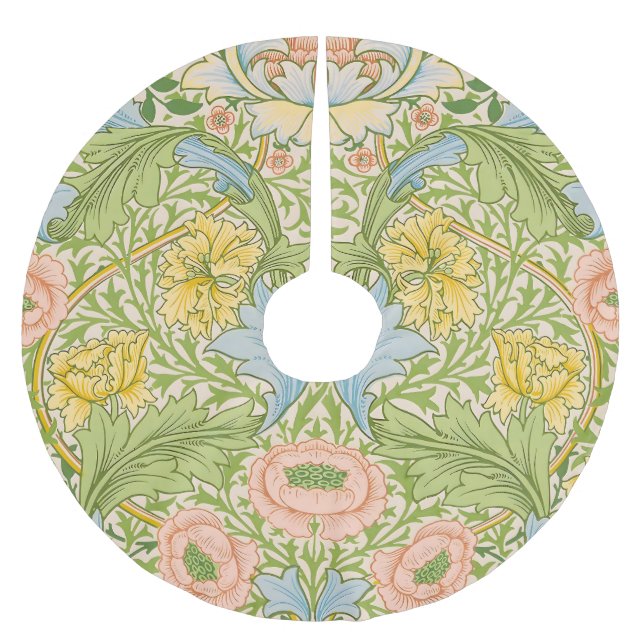 Jupon De Sapin En Polyester Brossé Willam Morris Myrtle Garden Floral Classic (Devant)