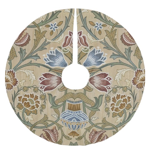 Jupon De Sapin En Polyester Brossé William Morris Brocade Elégant Garden Classic (Devant)
