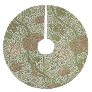 Jupon De Sapin En Polyester Brossé William Morris Cray Fleur de Sauge Floral Botaniqu