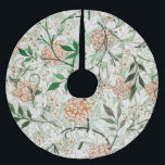 Jupon De Sapin En Polyester Brossé William Morris Jasmine Garden Flower Classic<br><div class="desc">Cette fleur botanique de Jasmin est basée sur le dessin original classique de William Morris (1834-1896) pour sa ligne de papier peint victorien anglais. Une fleur et un feuillage magnifiques. Original du Birmingham Museum</div>