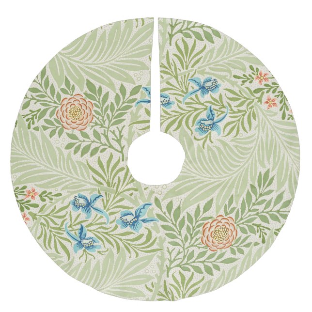 Jupon De Sapin En Polyester Brossé William Morris Larkspur Floral Pattern (Devant)
