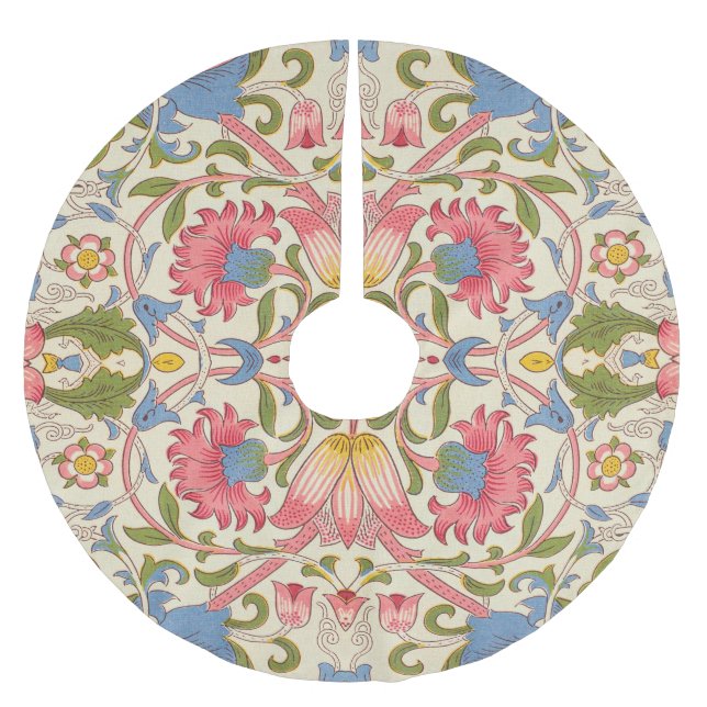 Jupon De Sapin En Polyester Brossé William Morris Lodden Spring Wallpaper Art (Devant)