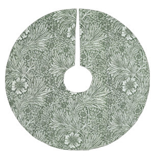 Jupon De Sapin En Polyester Brossé William Morris Marigold Vintage Floral Vert