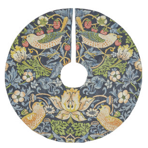 Jupon De Sapin En Polyester Brossé William Morris - Motif floral de voleur de fraises