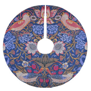 Jupon De Sapin En Polyester Brossé William Morris motif floral Voleur de Fraises