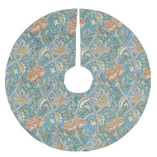 Jupon De Sapin En Polyester Brossé William Morris motif floral Windrush bleu