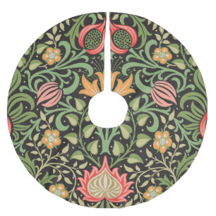 Jupon De Sapin En Polyester Brossé William Morris Persian Floral Antique