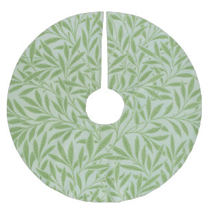Jupon De Sapin En Polyester Brossé William Morris Saule Fleur Classique Vert