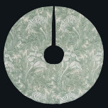 Jupon De Sapin En Polyester Brossé William Morris tulip fond textile vert<br><div class="desc">William Morris conçoit le motif textile Tulip en 1875. La motif est décorée dans un style art floral,  dans des tons verts fluides,  et comprend une tulipe.</div>