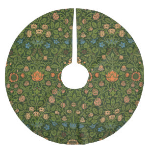 Jupon De Sapin En Polyester Brossé William Morris Violet et Columbine Art Rug