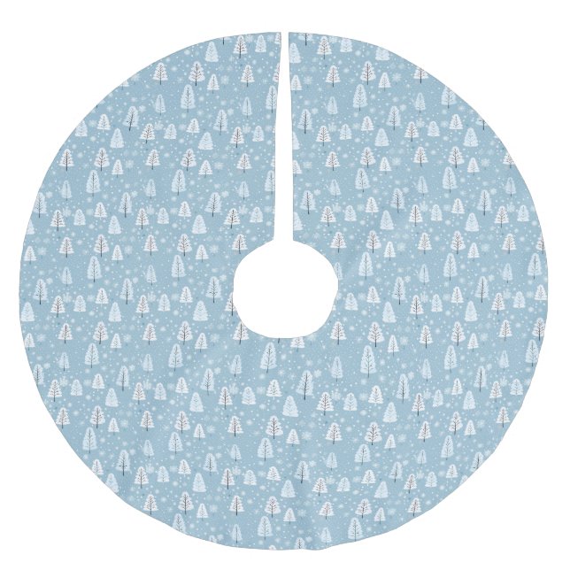 Jupon De Sapin En Polyester Brossé Winter Wonderland (Devant)